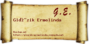 Glózik Ermelinda névjegykártya